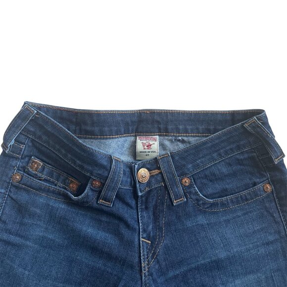 True Religion Gwen Skinny Blue Women's Zippered Ankle Jeans Size: 27 - Picture 7 of 10